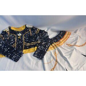 Demon Hunter Black / Gold / White 3-Piece Set (Jacket ,Tank Top, Skirt) NWOT